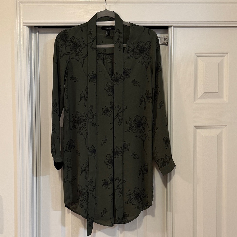 Floral Green Dress